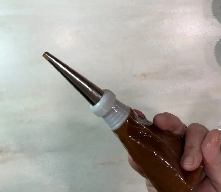 Caramel sauce in a squeeze bottle